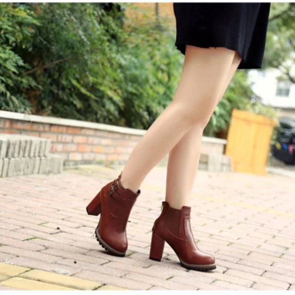 New martin boots with high zipper boots